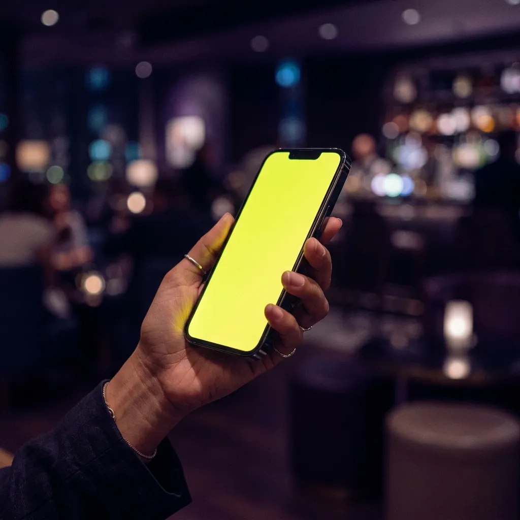 Smartphone neon glow
